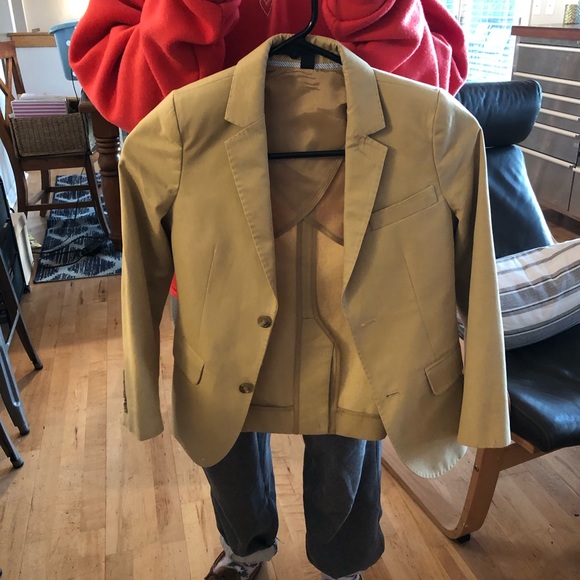 boys tan blazer